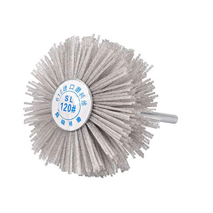 uxcell Abrasive Nylon Wheels Brush 120 Grits with 1/4 Inch Shank for Polish Grinder 3pcs - style: 120 Grits