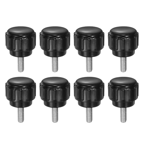 uxcell 8pcs Knurled Clamping Knobs M3 x 8mm Metric Male Thread 14mm Head - size: M3 x 8mm x 14mm