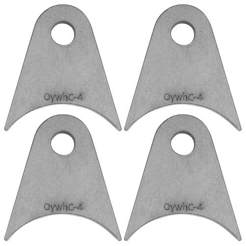 Weld on Tabs, Axle Shock Mount Bracket, 1/2" Hole, 1/4" Thick, 4 Pcs - color: 3" Axle Mount-1/4" Thick