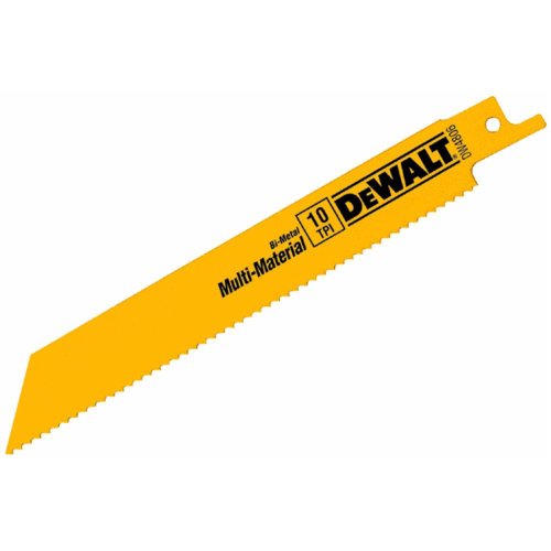 DEWALT Reciprocating Saw Blades, Straight Back, 6-Inch, 10 TPI, 2-Pack (DW4806-2) - style: 6" 10 TPI, 2-Pack