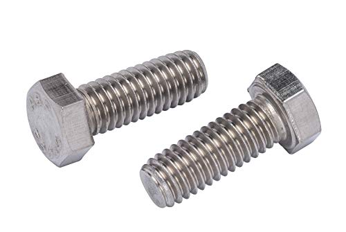 Bolt Dropper 3/8"-16 x 1 (25 Pack) Hex Head Bolt, 18-8 (304) Stainless Steel Corrosion Resistant Commercial Grade Bolts Versatile Choose Size - size: 3/8"-16 x 1"
