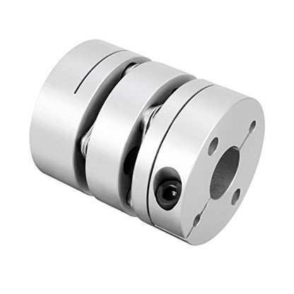 uxcell 14mmx15mm Clamp Tight Motor Shaft 2 Diaphragm Coupling Coupler - size: 14-15mm