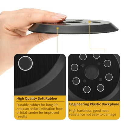 Orbital Sander Pad Replacement for Milwaukee, 3 Pack - style: Plastic Pad 3 PACK