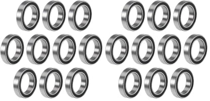 uxcell 6701-2RS Deep Groove Ball Bearings Z2 12mm x 18mm x 4mm Double Sealed Chrome Steel 10pcs (Pack of 2) - size: 12x18x4mm (Pack of 2)