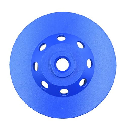 5 in.x5/8-11 in. Plate 14 Segments Turbo Shape Diamond Grinding Cup Wheel for Concrete and Stone (5 Inch 5/8"-11 Threaded) - style: 5 Inch 5/8"-11 Threaded