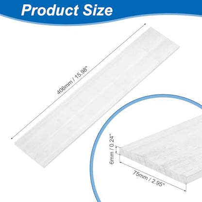uxcell Square Aluminum Flat Bar, 1/4" Thickness 3" Width 16" Length Square Aluminum Bar 6061 Aluminum Flat Plate, 6 x 75 x 406mm Solid Mill Stock - size: 1/4" x 3" x 16"