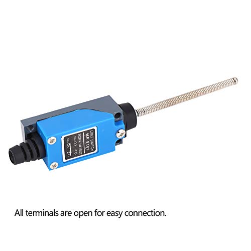 Micro Limit Switch Adjustable Roller Lever 1NO 1NC Auto Reset AC250V 5A DC115V 0.4A Machine Tool Automatic Control Switch (ME-9101, 6.81 x 1.06 x 0.94in)