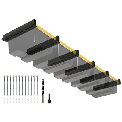 5-bin Overhead Garage Storage Rack, Ceiling Storage Racks - size: for 5 Bins