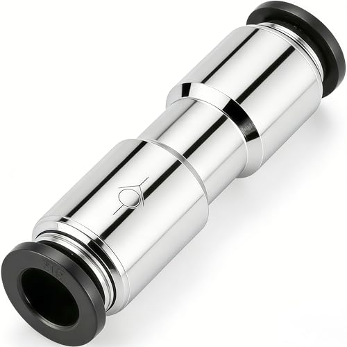 Pneumatic Push to Connect Fitting Check Valve 1/2" OD x 1/2" OD One-way Valve Pack of 2 - size: 1/2" OD