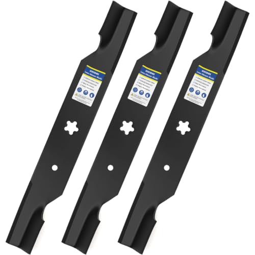 GICOOL Z254F High Lift Mower Blades for Husqvarna Craftsman 54 Inch Mower - size: 187256