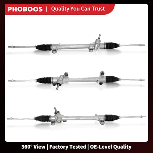PHOBOOS Manual Steering Rack and Pinion Assembly Compatible with Toyota Corolla 2009-2013 (North American Built ONLY), Matrix 2009-2014 & Pontiac Vibe 2009-2010 1.8L/2.4L, Ref. 1G-2696 - size: 24-2696
