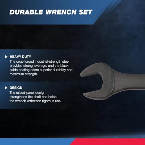 Neiko 03575A Jumbo Combination Wrench Set | 16 Piece | MM | 6 mm to 32 mm | Raised Panel Construction - size: 16 Piece, style: Metric