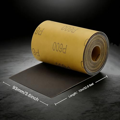 MAXMAN 400 Grit Sandpaper Roll,Silicon Carbide,Longboard Sandpaper for Wood - style: 400 Grit