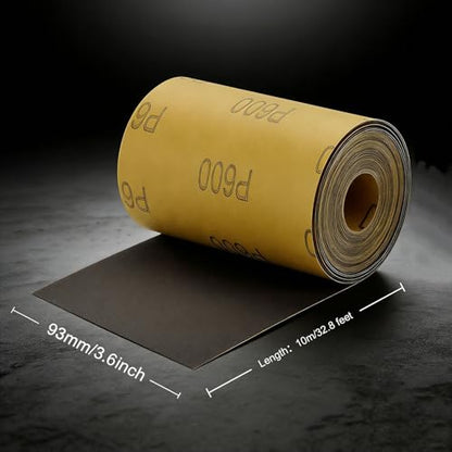 MAXMAN 400 Grit Sandpaper Roll,Silicon Carbide,Longboard Sandpaper for Wood - style: 400 Grit
