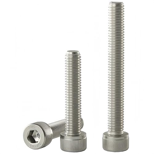 M8x1.25 x 75mm Socket Head Cap Screws Metric, 304 Stainless Steel (A2-70), Allen Socket Drive, Bright Finish, Full Machine Thread, Quantity 10 - size: M8 x 75mm(10PCS)