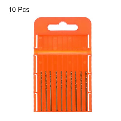 HARFINGTON 10pcs Cobalt Jobber Drill Bits 1.5mm / 0.059" M35 High Speed Steel HSS Twist Drilling Bit Tool for Stainless Steel Copper Wood Plastic and Other Hard Materials - size: 1.5mm