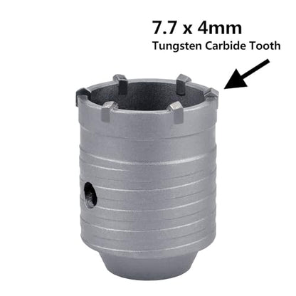 65mm (2.5") Concrete Hole Saw with 220mm SDS Plus Shank Rod - style: 65mm ( 2.5 inch )