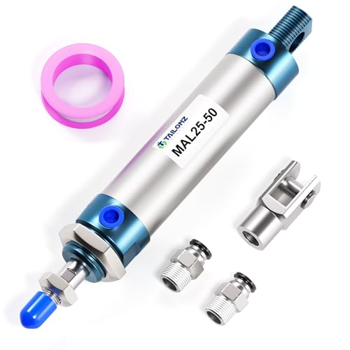 TAILONZ 25mm Bore 50mm Stroke MAL25x50 Air Cylinder Double Action - size: 25mm Bore 50mm Stroke