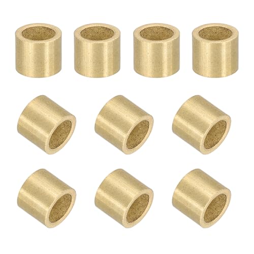uxcell 50Pcs Sleeve Bearings, 5mm Bore x 7mm OD x 6mm Length, Self-Lubricating Sintered Bronze Bushings - size: 5mm Bore x 7mm OD x 6mm Length