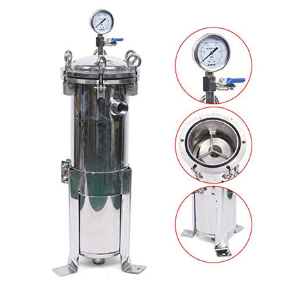 Bag Filter Housing, 1" NPT Heavy Duty Water High Flow Bag Filter - size: 1.4 SQ FT