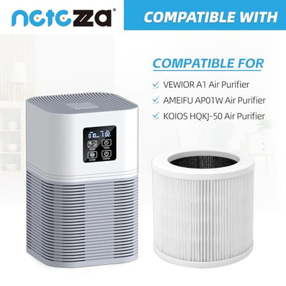Netezza A1 Filter Replacement Fit for Vewior Air Purifier 2 Pack