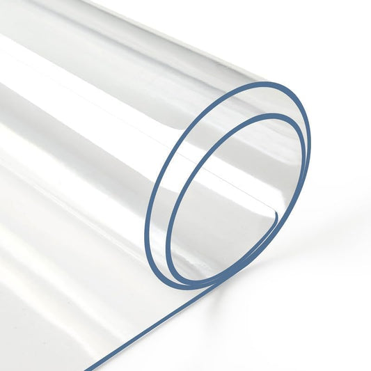 Deep Dream 2.0mm Clear Desk Cover Protector, 12×72 Inch Clear Table Protector, Rectangular Vinyl Desk Pad, PVC Plastic Table Cover for Office, Dresser, Night Stand, Computer & Writing Desk Tabletop - color: Clear 2mm, size: 12" x 72"