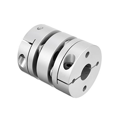 uxcell 12.7mmx15mm Clamp Tight Motor Shaft 2 Diaphragm Coupling Coupler - size: 12.7-15mm