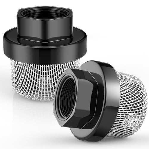 Nuanchu 2 Pcs 3/4 Inch Garden Hose Inlet Strainer, Stainless Steel Mesh Strainer, 235004 Garden Hose Screen Filter, Airless Sprayer Paint Sprayer Parts for Sprayers Filters - color: Inner Diameter, size: 3/4