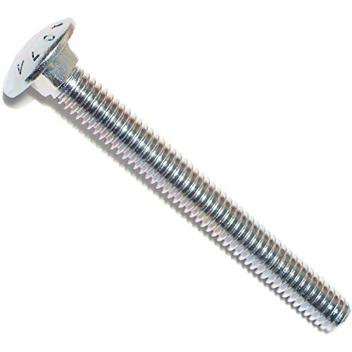 Hard-to-Find Fastener 014973453732 Carriage Bolts, 5/16-18 x 3, Piece-10 - color: Silver, size: 5/16-18 x 3"