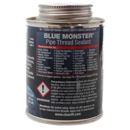 Heavy-Duty Industrial Grade Pipe Thread Sealant, 8 oz Blue – Non-Hardening Pipe Thread Compound for Metal & PVC Pipes – Leak-Proof, Lead-Free, Non-Toxic