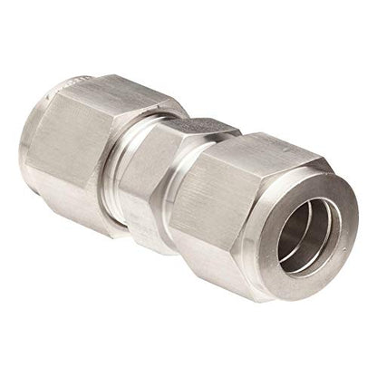 Beduan 304 Stainless Steel Air Compression Tube Fitting, 10mm Tube OD x 10mm Tube OD, Equal Straight Connect for Tubing Pipe Line (Pack of 2) - size: 10 mm OD