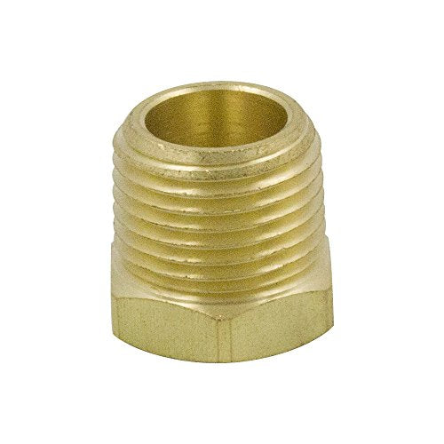NPT Bushing 1/2" Male x 1/4" Female Reducing Adapter Hex Head Pipe Fitting 1200psi (Pack of 5) - size: 1/2" NPT Male x 1/4" NPT Female