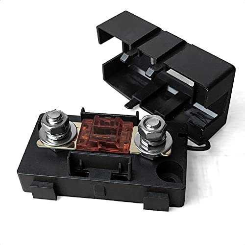 MGI SpeedWare Mini-ANL/MIDI Inline Fuse Holder with Cover and Bolt-Down Studs (70A Fuse) - size: 70A Fuse