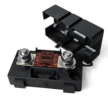 MGI SpeedWare Mini-ANL/MIDI Inline Fuse Holder with Cover and Bolt-Down Studs (70A Fuse) - size: 70A Fuse
