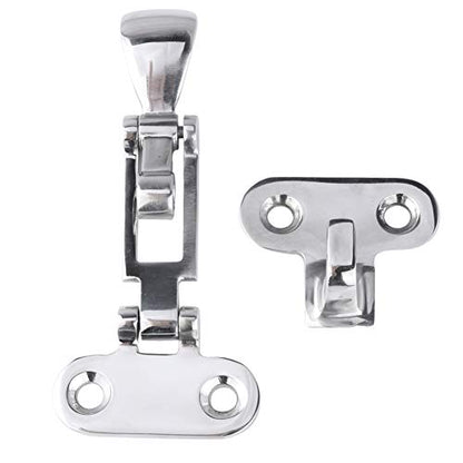 Marine 316 Stainless Steel Anti-Rattle Lockable Hatch,Hold Down Clamp Latch,Marine Hatch Locker (2 PCS)