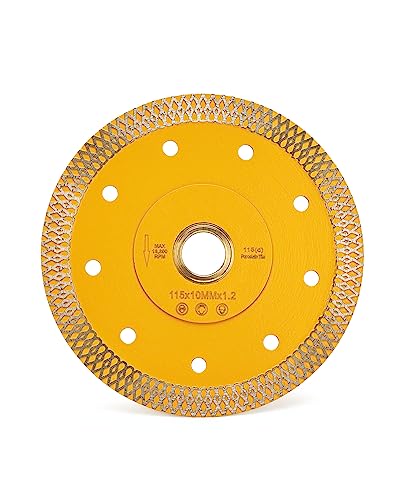 Super Thin Diamond Porcelain Cutting Blade for Cutting Granite Marbles Tiles (4.5)… - size: 4.5 inch-1
