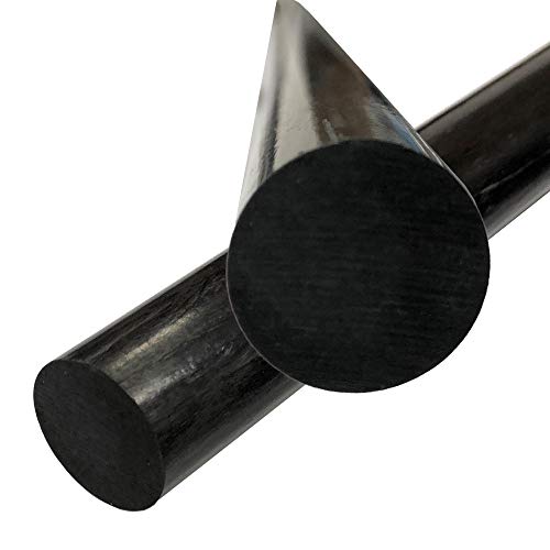 – Round Carbon Fiber Rod - 4mm X 1000mm – Pultruded Round Solid Rod - Black Matte Finish - Pure Solid Carbon Fibre Round Tube shafts - for RC Planes-Drones, Boat DIY Craft Projects