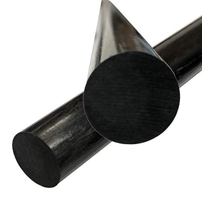 – Round Carbon Fiber Rod - 4mm X 1000mm – Pultruded Round Solid Rod - Black Matte Finish - Pure Solid Carbon Fibre Round Tube shafts - for RC Planes-Drones, Boat DIY Craft Projects