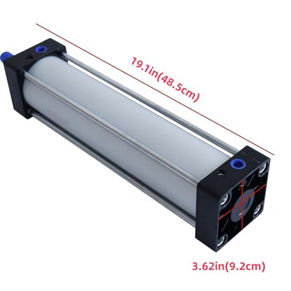Aluminum Pneumatic Cylinder-SC 80 x 300 PT, Mini/Standard Air Cylinder with Chrome Piston Rod & Copper Sleeve, High Strength Corrosion Resistant Industrial Air Cylinders