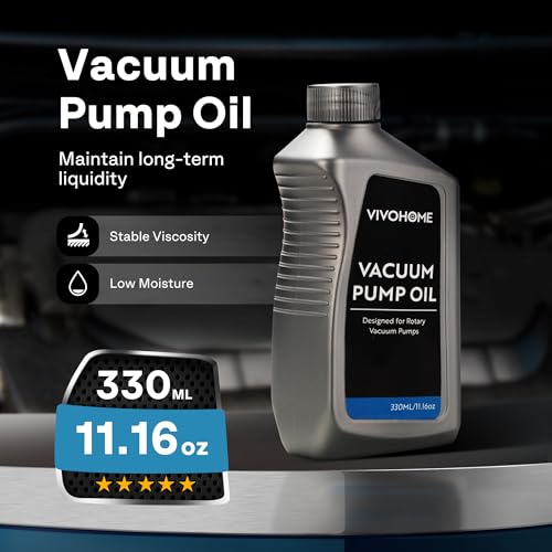 VIVOHOME 2 Pack Premium High Vacuum Pump Oil HVAC 330ml/11.16oz - size: 2 Pack
