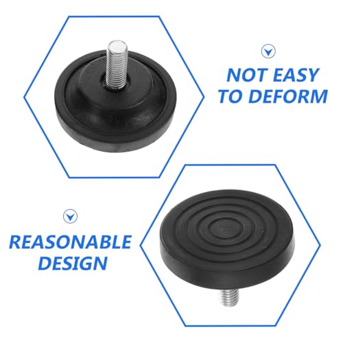 Furniture Leveling Feet Adjustable Anti-Slip Pads M8 M10 Screw-in for Treadmill Exercise Bike Sofa Table Chair Cabinet Stability and Noise Reduction 2 Pack