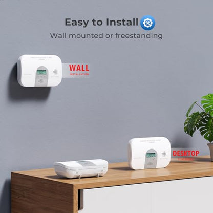 Siterwell Travel Carbon Monoxide Detector 7 Year Product Life, - size: 4 Pack