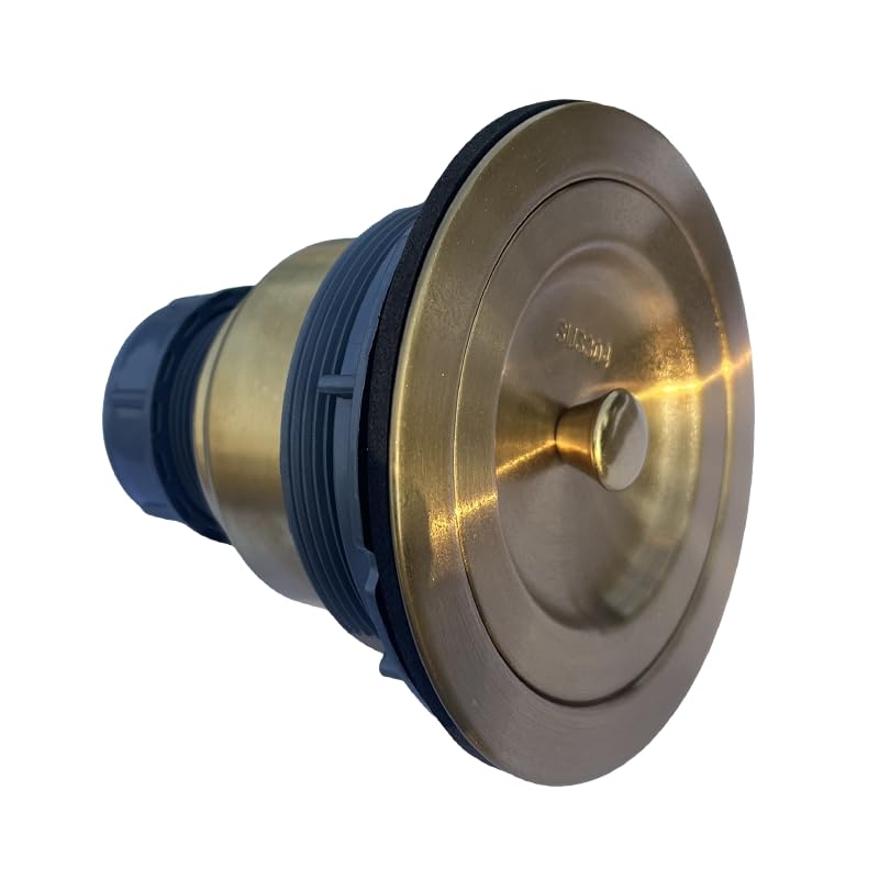 Sink Strainer Kitchen Sink Drain Assembly Kit 3-1/2 Inch with Kitchen Sink Drain Basket,304 Stainless Steel Sink Stopper & Cover Lid，Stainless Steel Gold Color - color: Gold Color