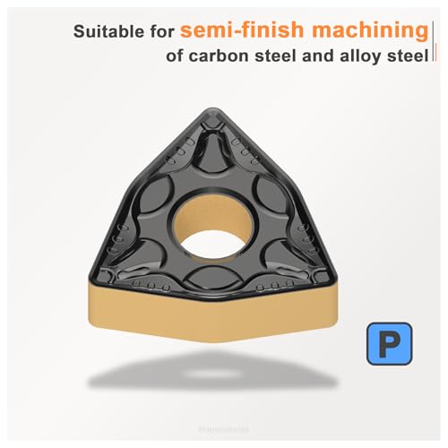 CNC Carbide Inserts WNMG432 Wnmg 080408 for Metal Cutting Steel, Semi-Finishing chipbreaker for Turning Cutter, 10 PCS. - size: WNMG 432-PM