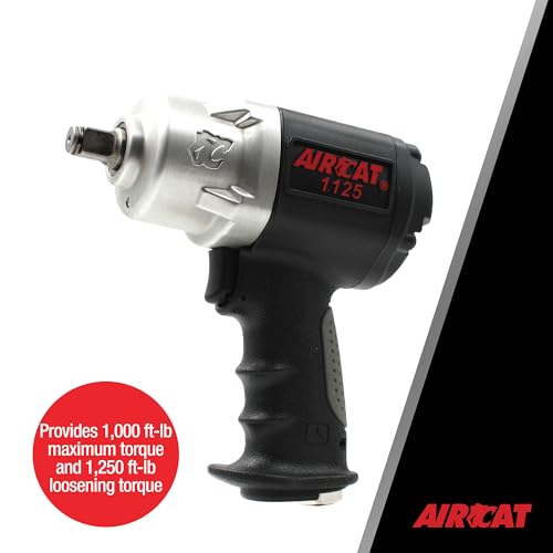AIRCAT 1125 1/2" Composite Impact Wrench, 1,000 ft-lb Max Torque