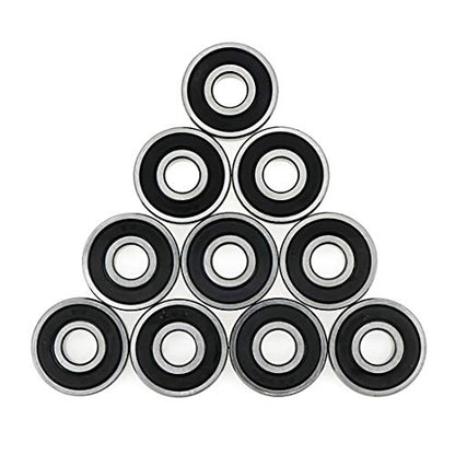 629RS Ball Bearing Rubber Double Sealed Deep Groove Ball Bearing 9mm x 26mm x 8mm- 10pcs - size: 9 x 26 x 8mm