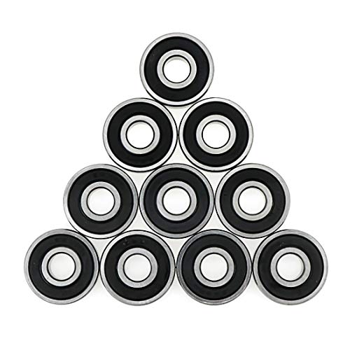 629RS Ball Bearing Rubber Double Sealed Deep Groove Ball Bearing 9mm x 26mm x 8mm- 10pcs - size: 9 x 26 x 8mm