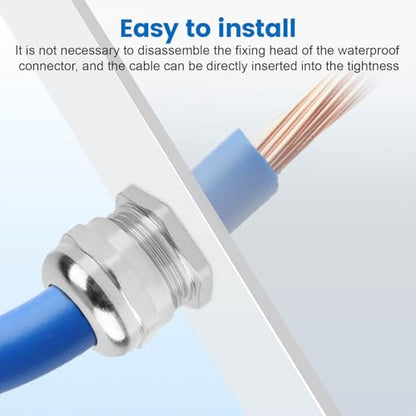 4 Pcs 1/4" NPT Nickel-Plated Copper Cable Gland - style: 1/4" NPT