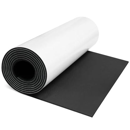 WELSTIK Sponge Neoprene Foam Sheet, Adhesive Rubber Padding 12"x1/8"x59"