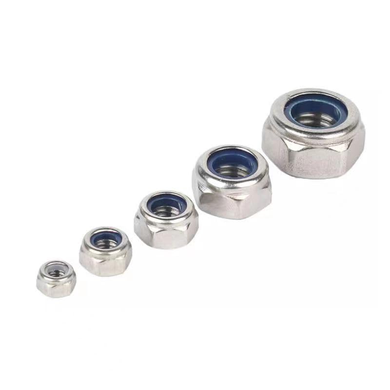 M12-1.75 Lock Nuts, M12 Nylon Insert Locknuts 304 Stainless Self Clinching Nuts, Bright Finish, Full Thread Nylock Nuts,20Pcs - size: M12(20PCS)